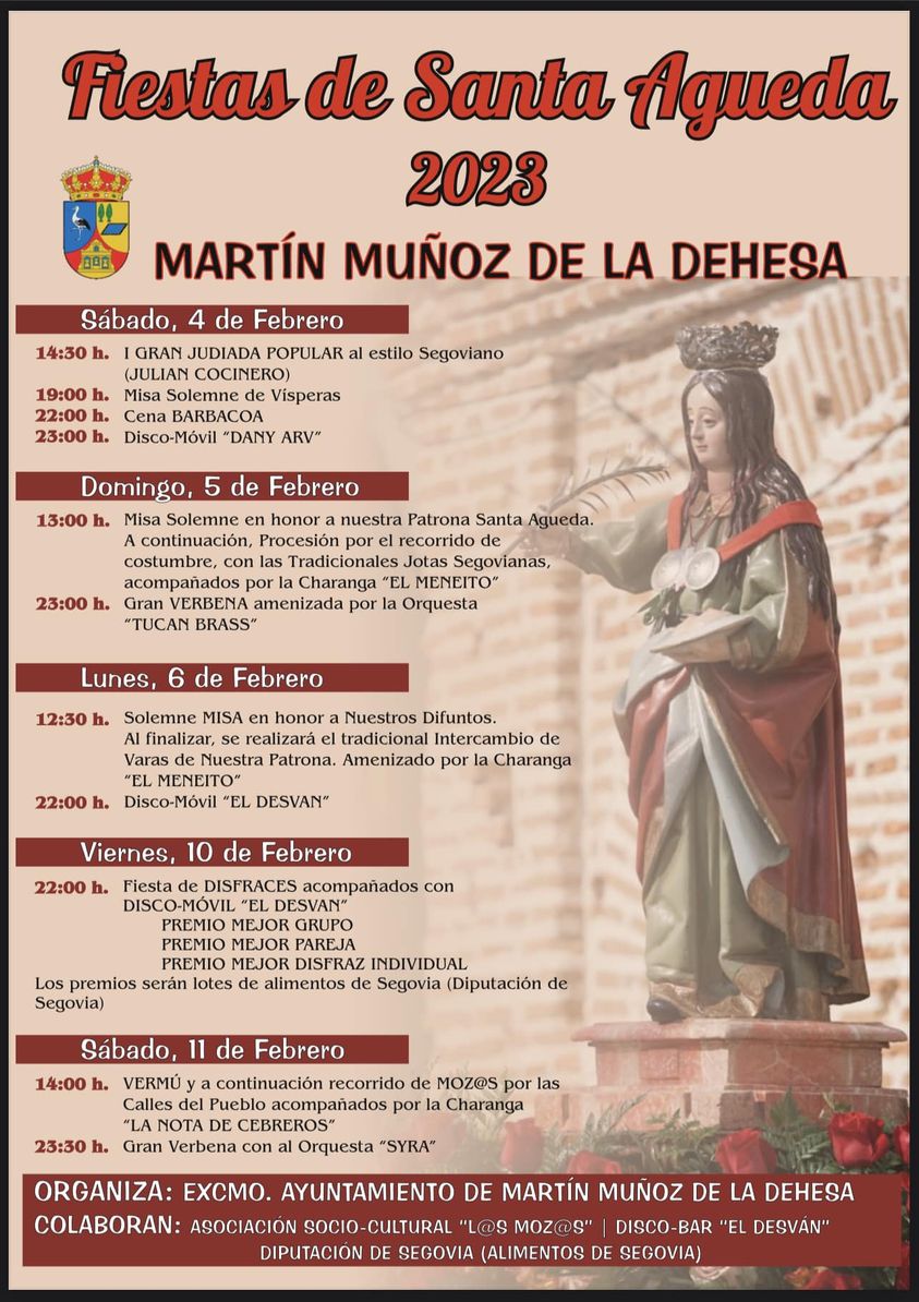 Fiestas patronales en honor a San Antonio de Padua 2023 Navas de Oro